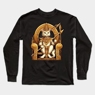 Egyptian cat king Long Sleeve T-Shirt